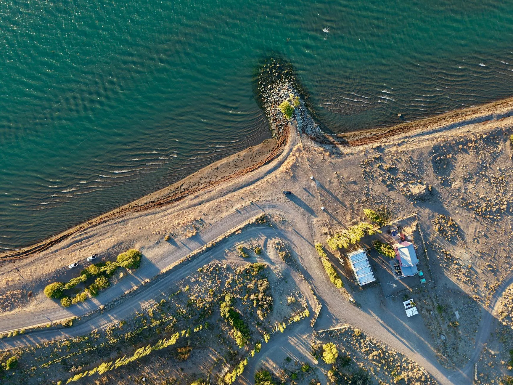 Panoramic aerial view across the diverse Argentine landscape
