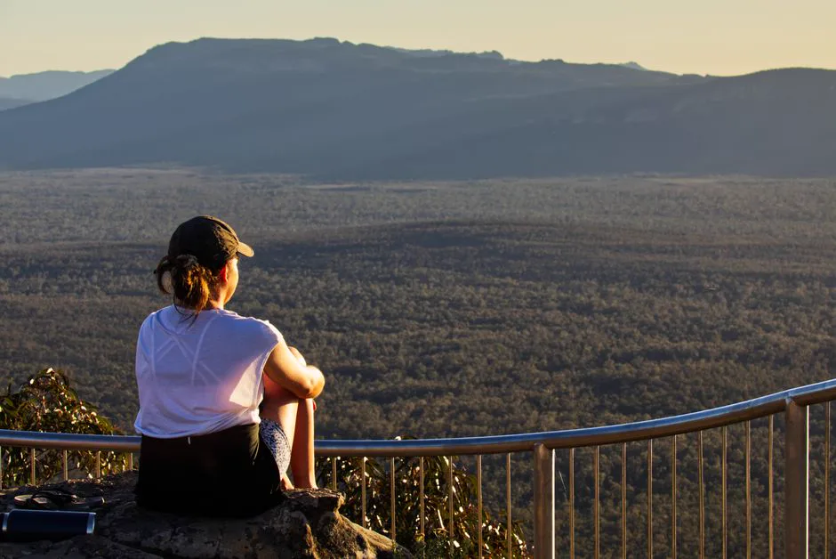 Sandstone ranges and lookout in Grampians National Park