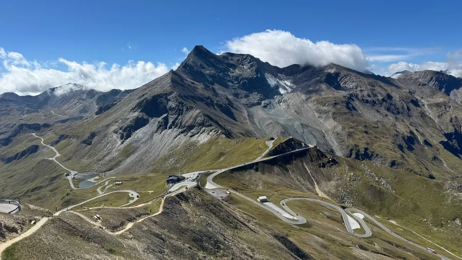 Grossglockner peak from the high alpine road