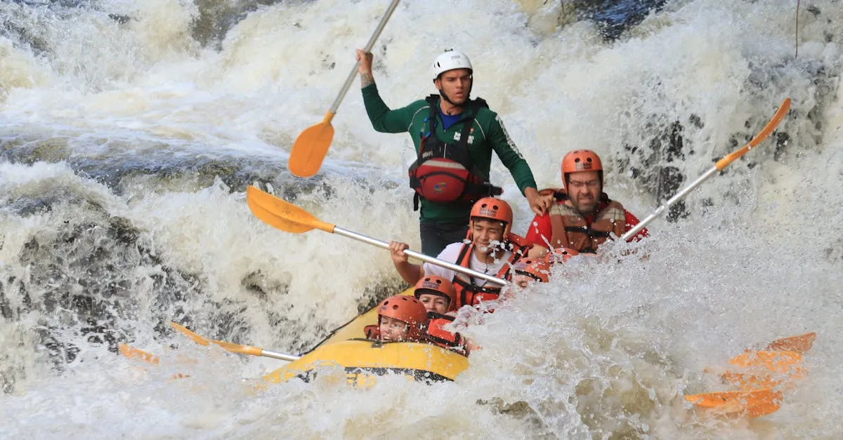 Brotas adventure waterfall