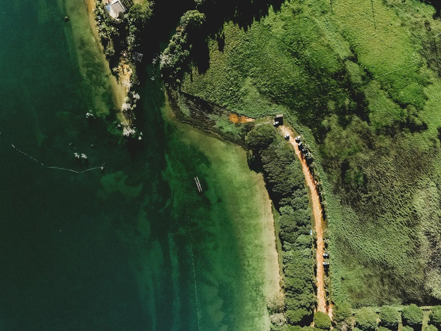 Aerial view of the diverse Brazilian landscape from coast to rainforest