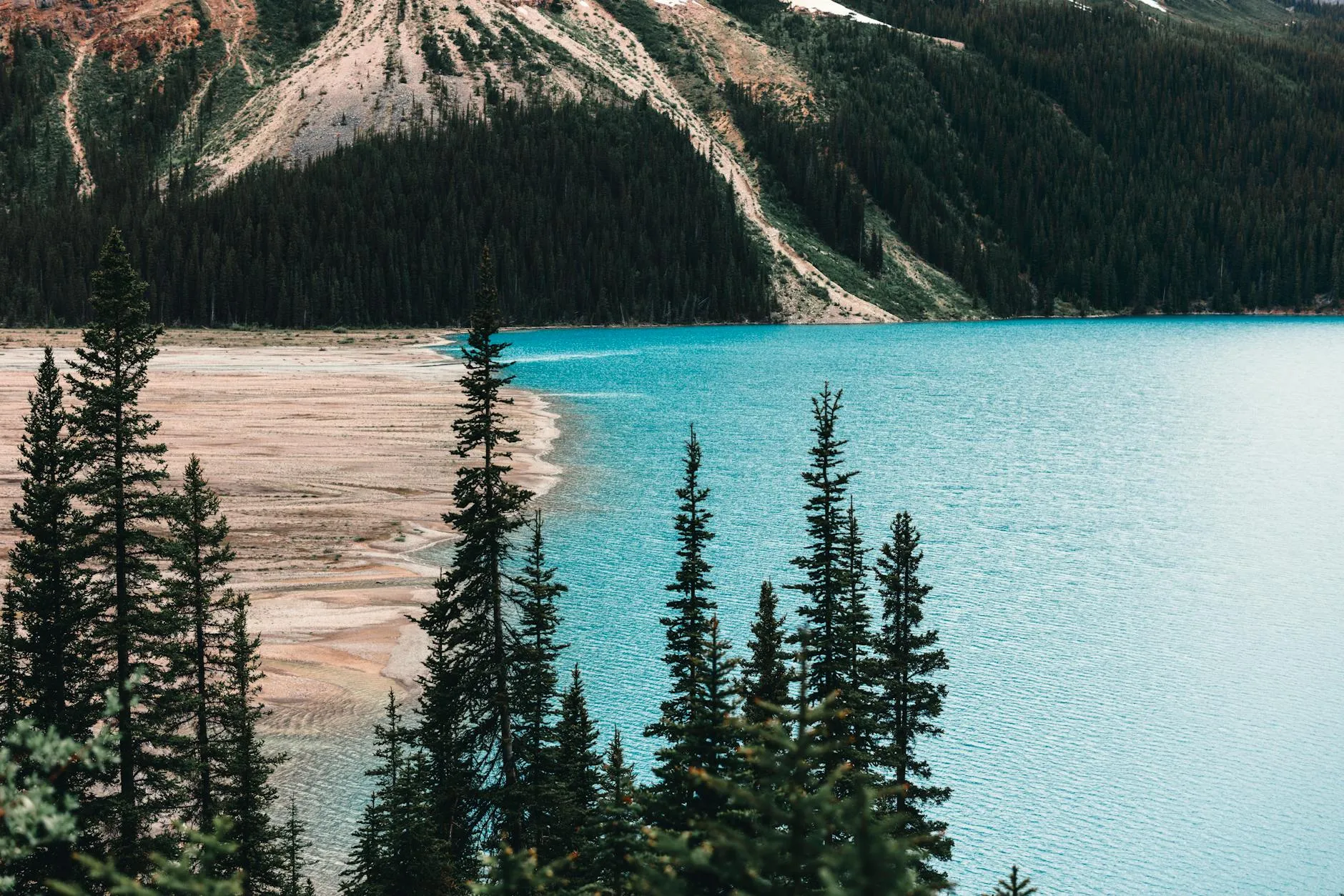 Canadian Rocky Mountains and lakes