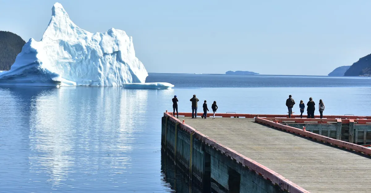 Iceberg off Newfoundland coast