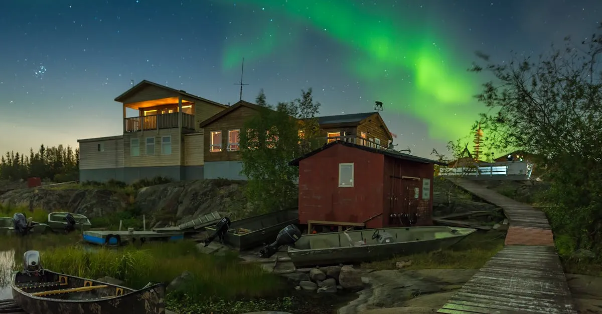 Northern lights over Yellowknife