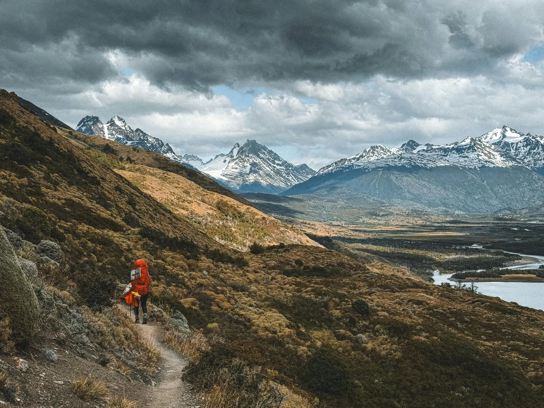 Hiking trail in Patagonia