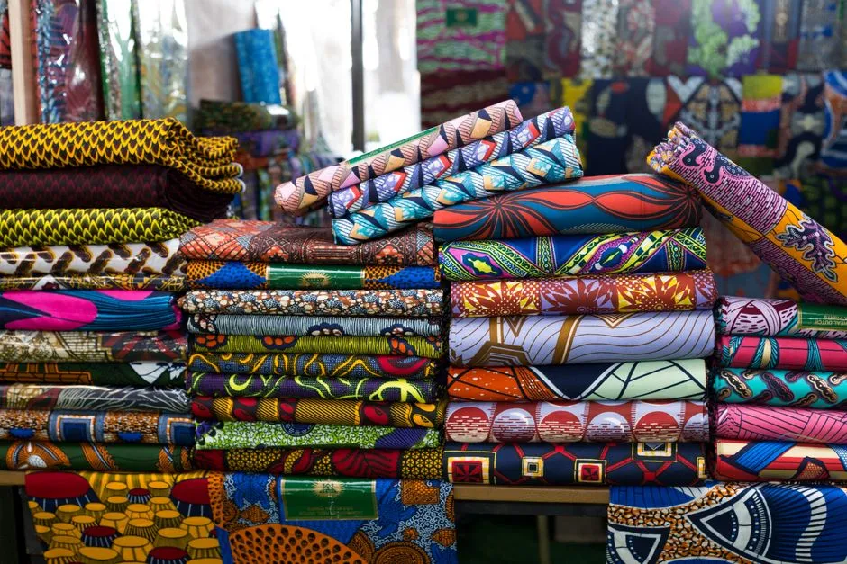 Colourful market stall at Poto-Poto in Brazzaville