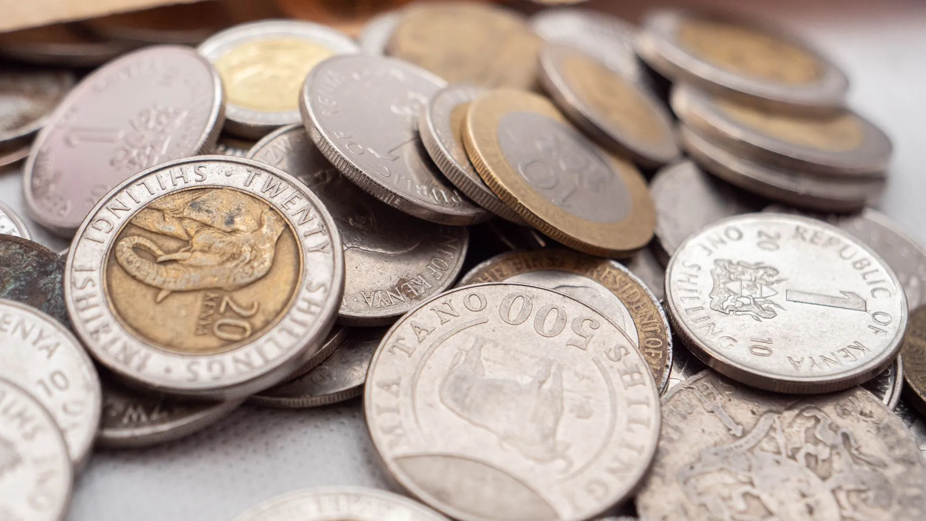 CFA franc banknotes and coins