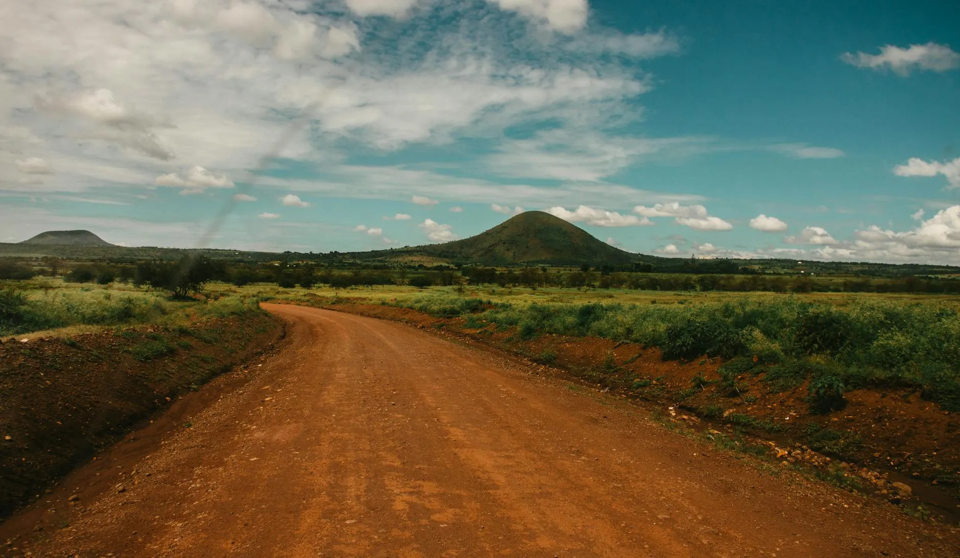 N2 highway through Congo countryside