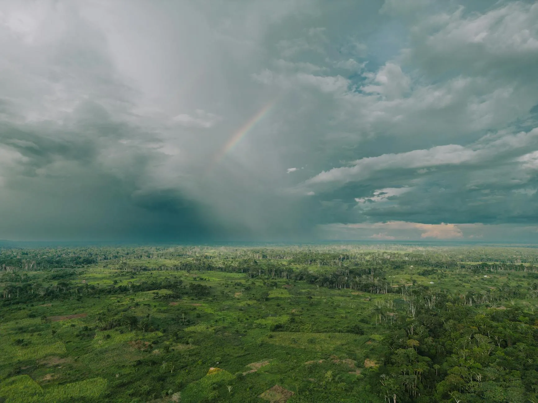 Tropical rain over the Congo River basin