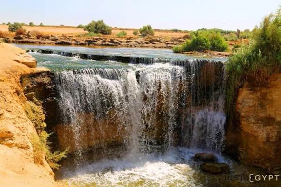 Wadi El Rayan waterfall in Fayoum
