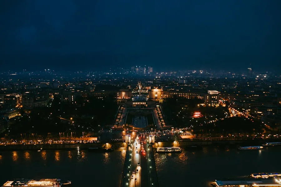 Eiffel Tower at night
