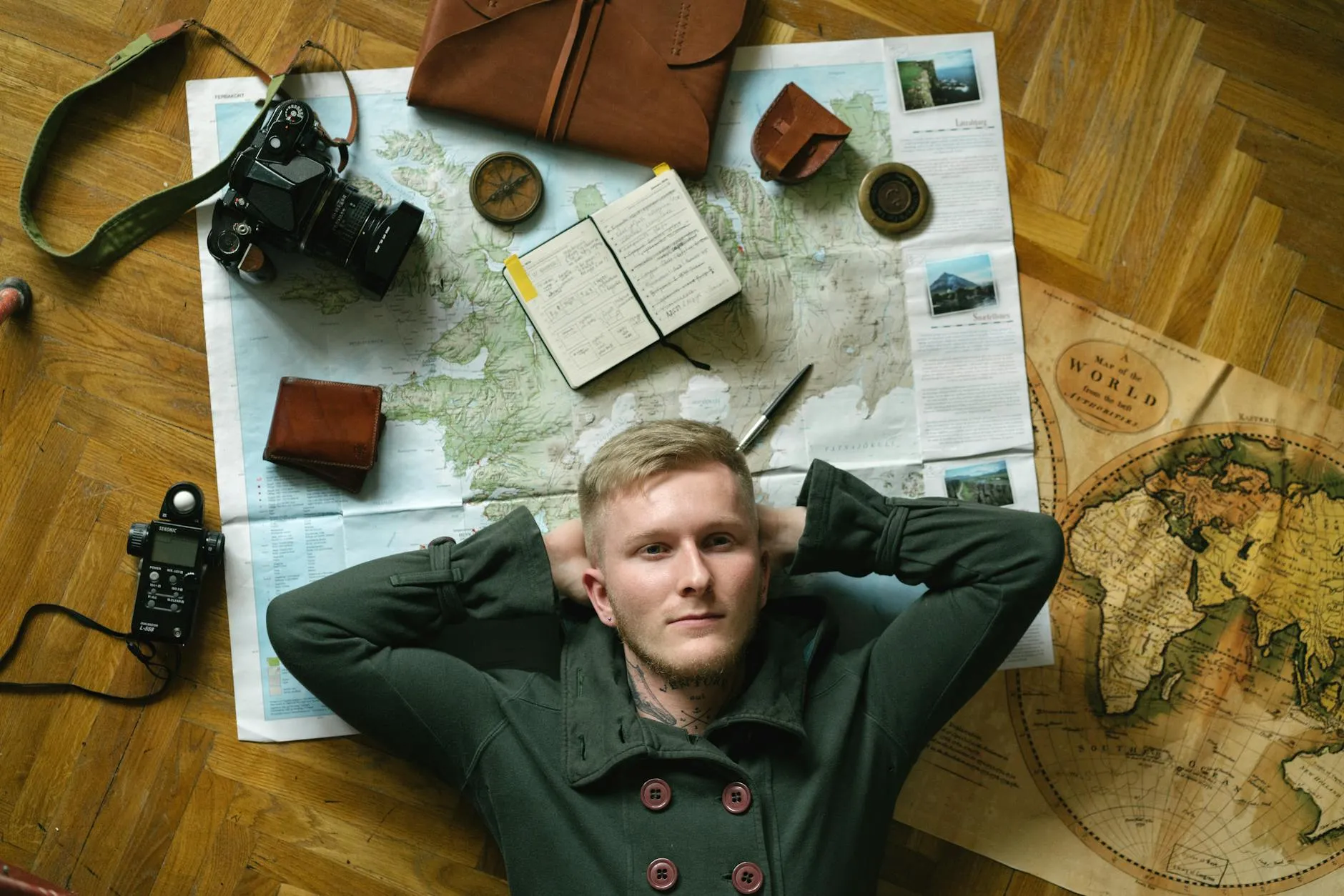 Notebook with travel tips