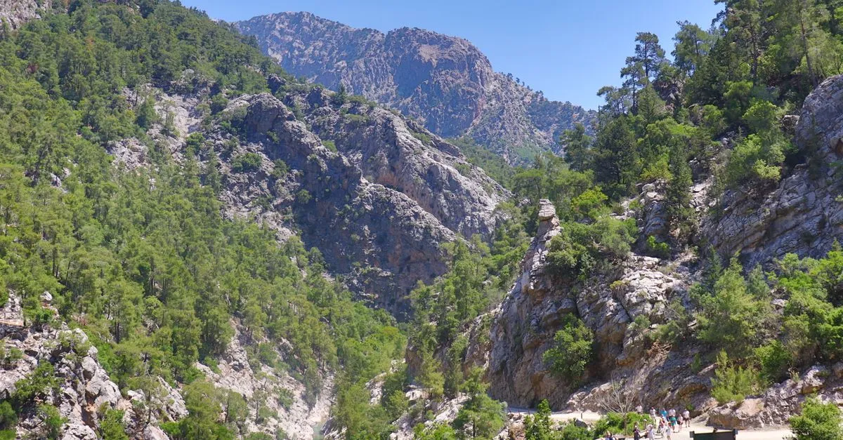 Narrow passage through the Iron Gates of the Samaria Gorge