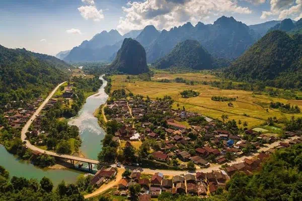 Phou Khao Khouay National Park forest landscape
