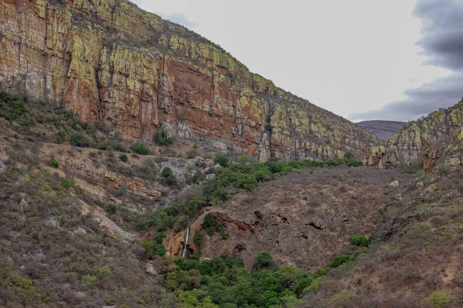 Sandstone canyons and natural swimming pool in Isalo National Park