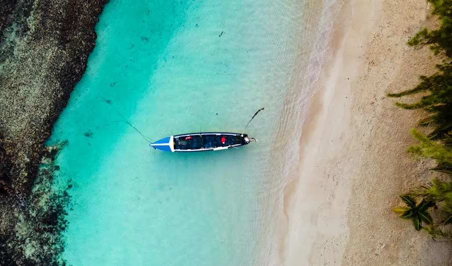 Traditional Vezo fishing pirogue on the beach near Tuléar