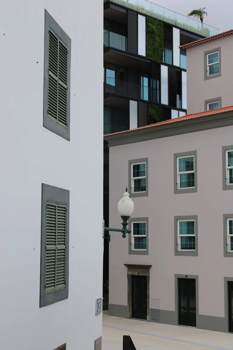 Colourful buildings and traditional architecture in Funchal old town