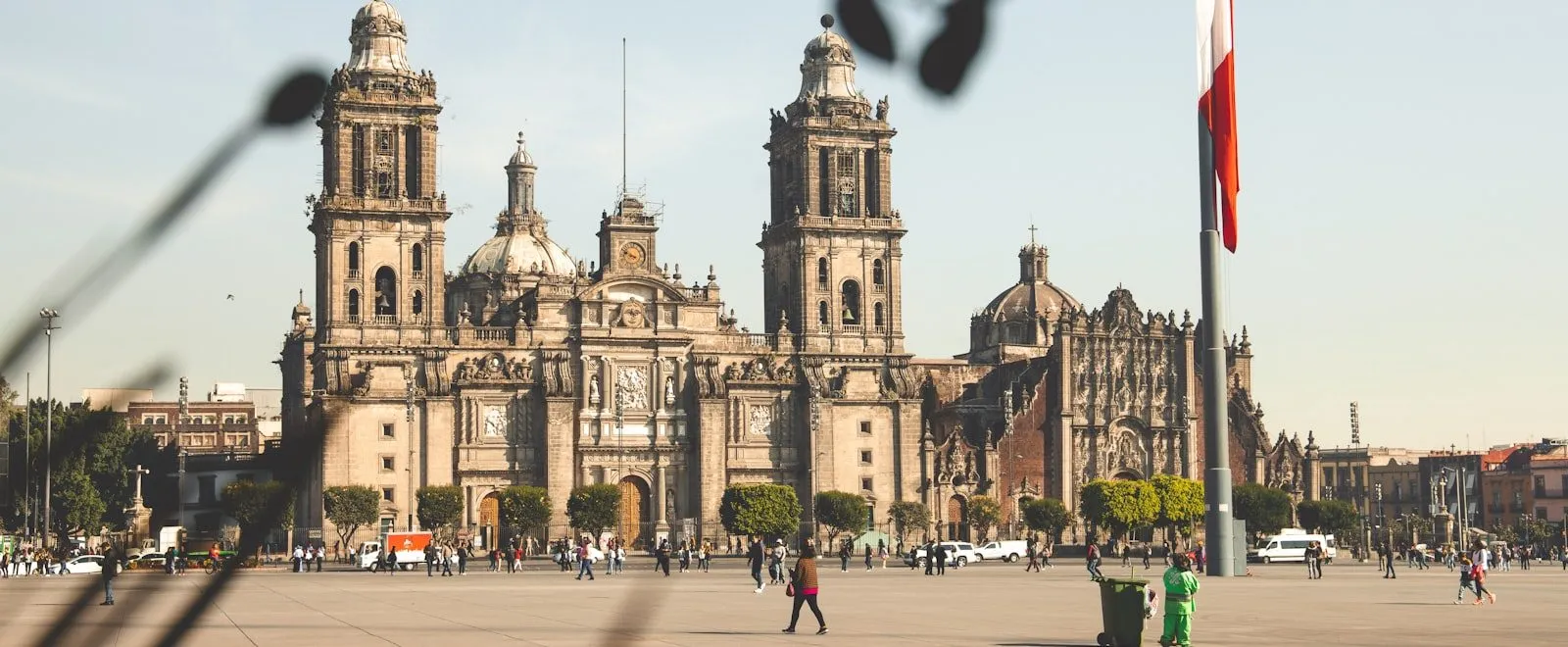 Panoramic view of Mexico City from an elevated vantage point
