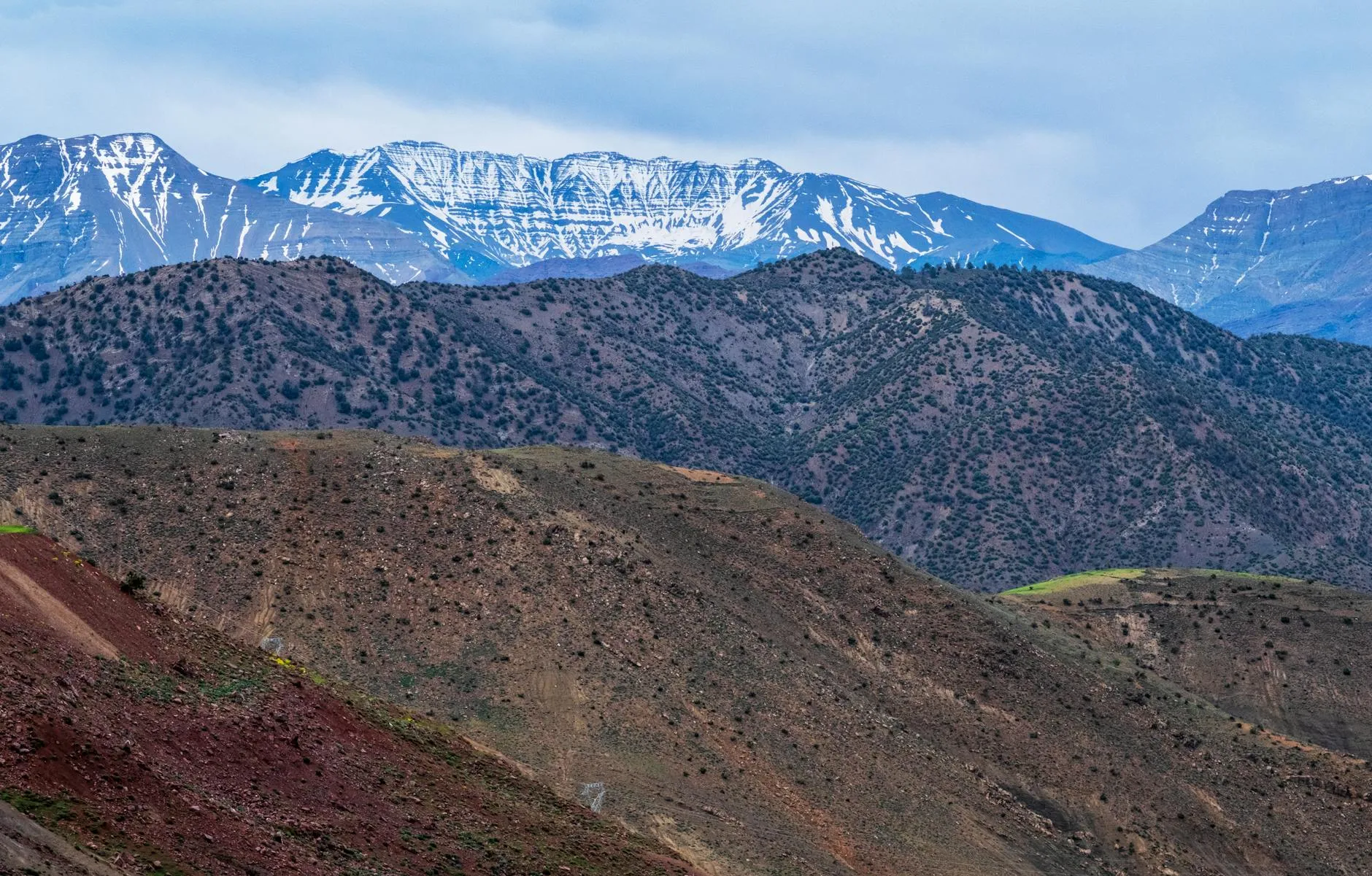 Hiking trail in the Atlas Mountains