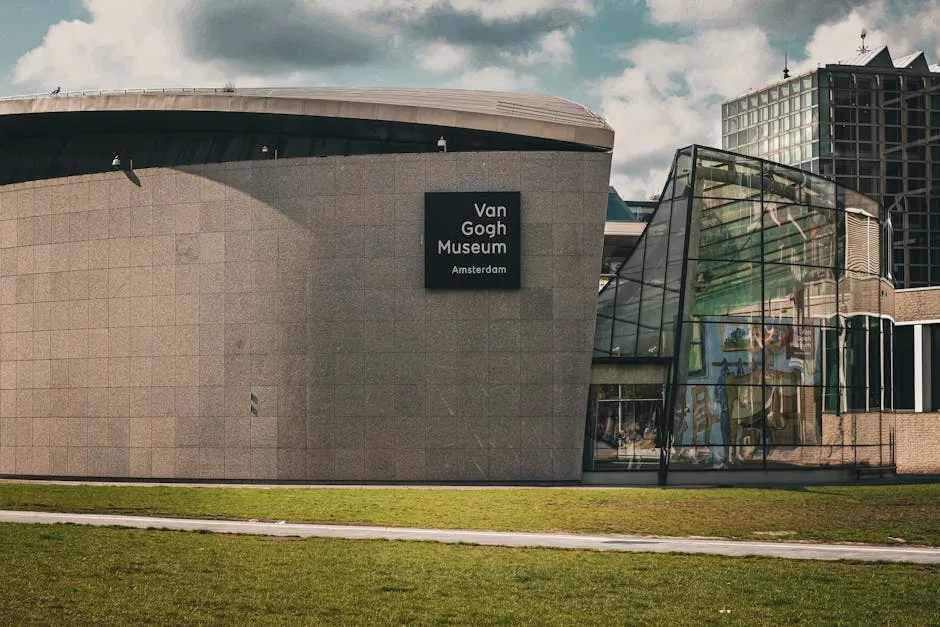 Van Gogh Museum building in Amsterdam