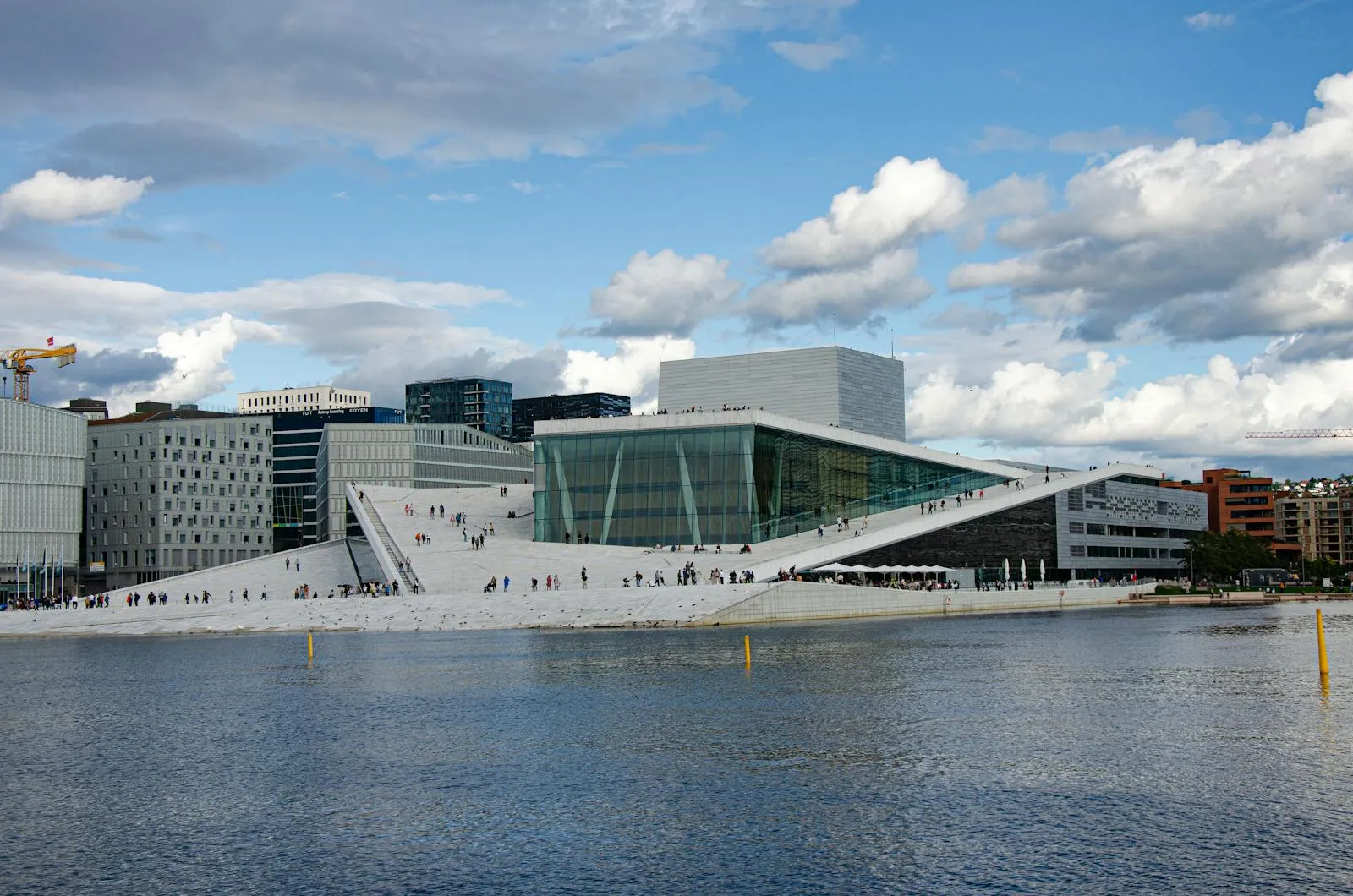 Oslo waterfront with modern architecture and harbour