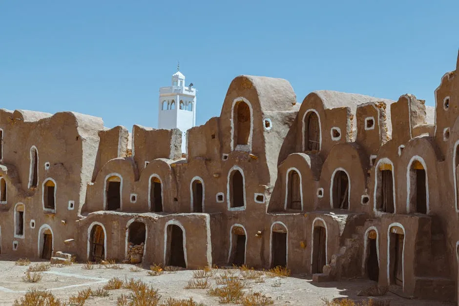 Restored mud-brick Najdi architecture at At-Turaif district in Diriyah