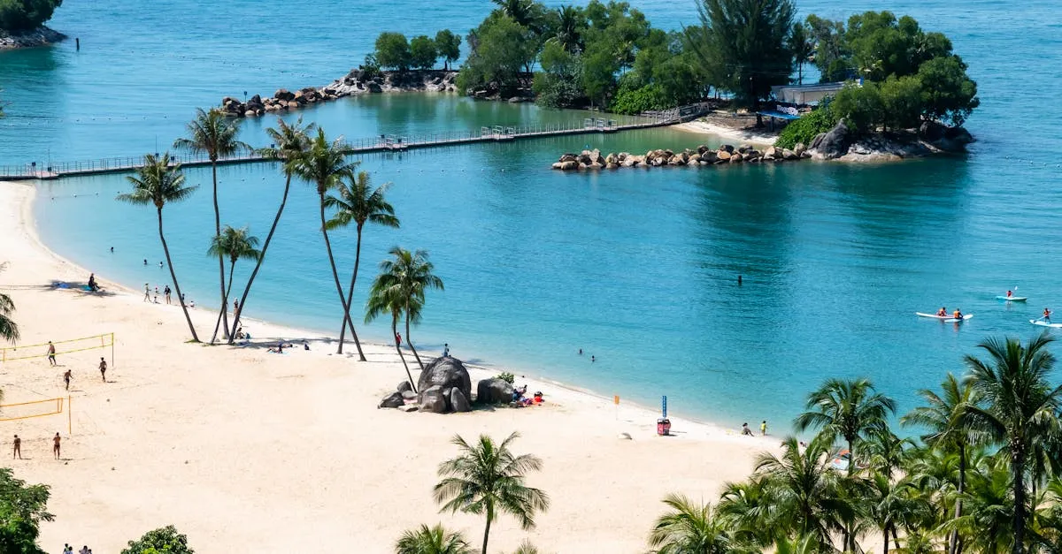 Lazarus Island beach