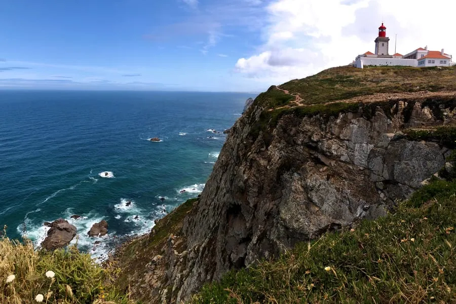 Cape Point lighthouse on dramatic cliffs