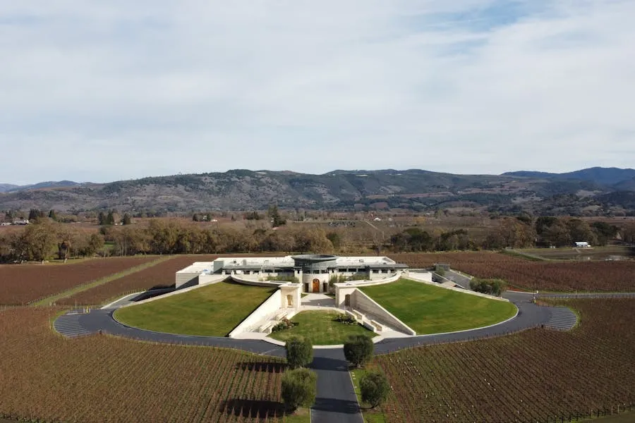 Cape Dutch architecture in a wine estate