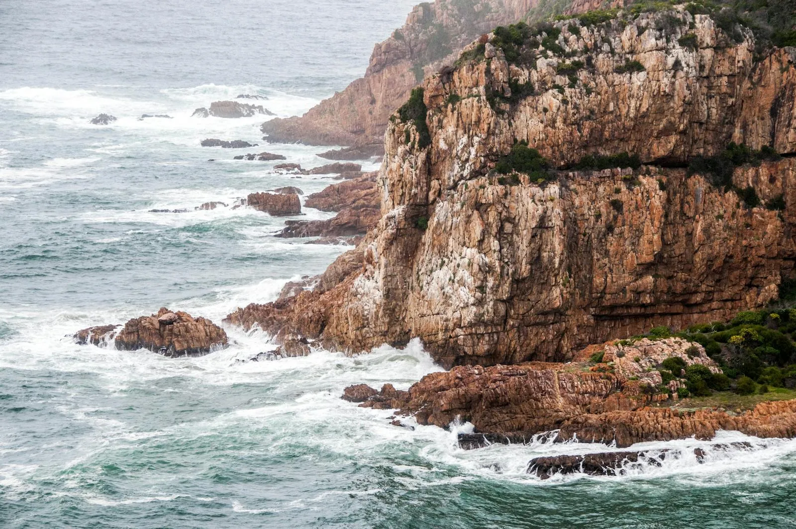 Dramatic Wild Coast cliffs and coastline in the Eastern Cape