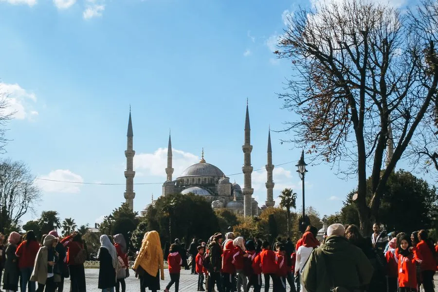 Blue Mosque at dusk