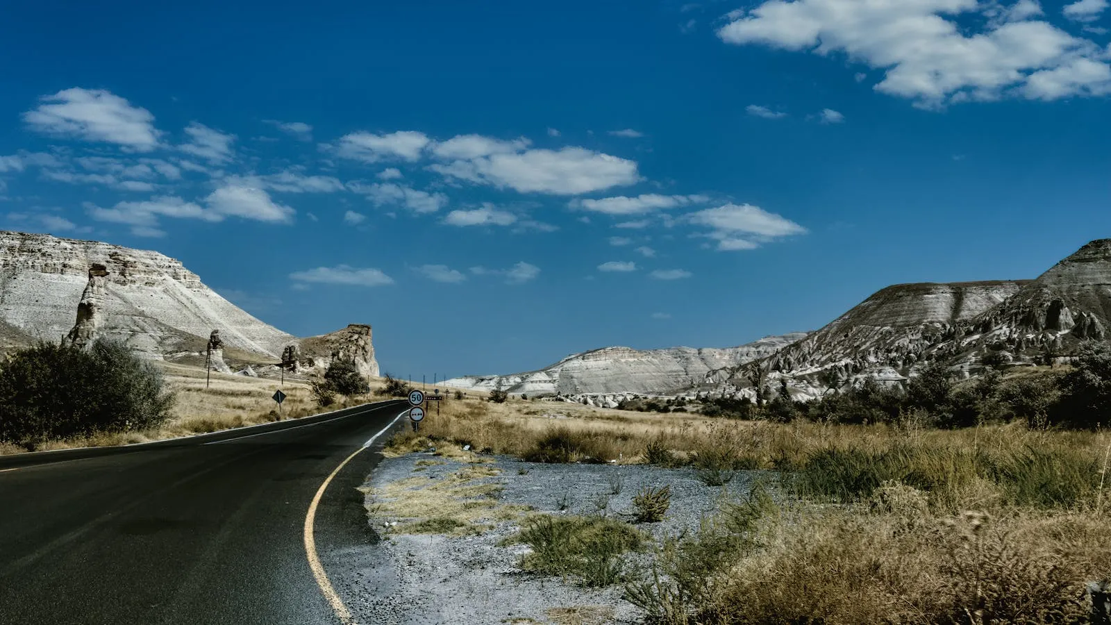 Scenic Turkish coastal road along the Mediterranean