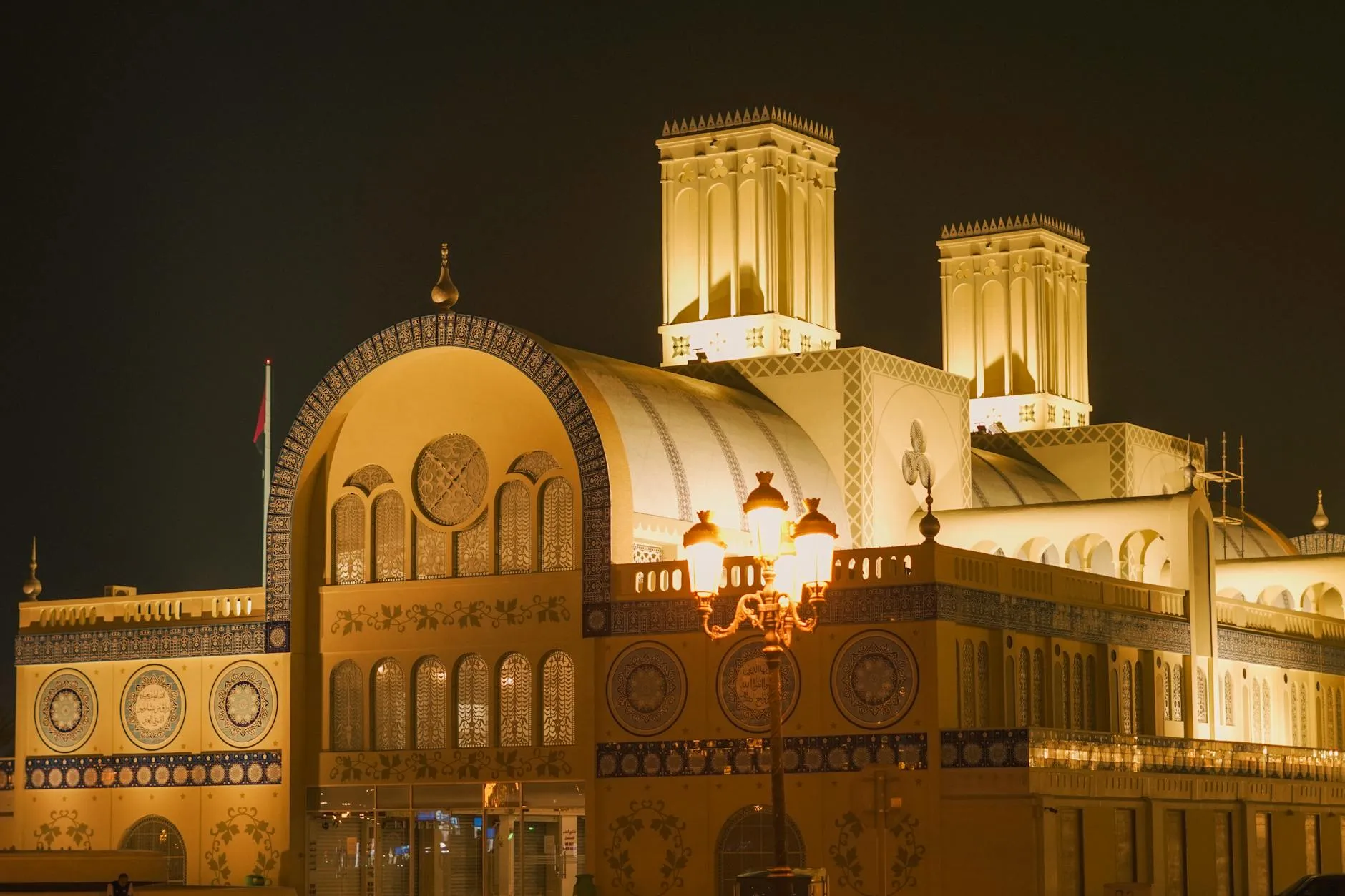 Sharjah Heart heritage district with restored traditional buildings