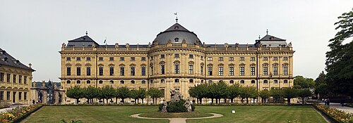 Würzburg Residence with the Court Gardens and Residence Square