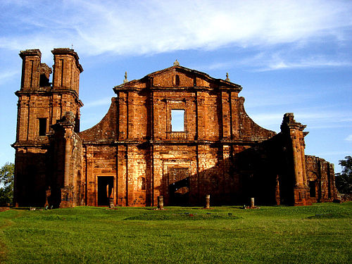 Jesuit Missions of the Guaranis: San Ignacio Mini, Santa Ana, Nuestra Señora de Loreto and Santa Maria Mayor (Argentina), Ruins of Sao Miguel das Missoes (Brazil)