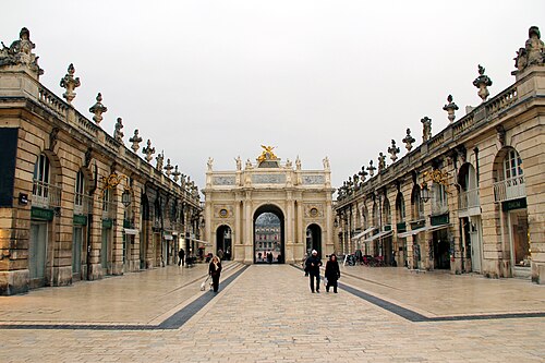 Place Stanislas, Place de la Carrière and Place d'Alliance in Nancy