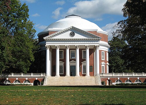 Monticello and the University of Virginia in Charlottesville