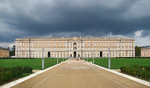 18th-Century Royal Palace at Caserta with the Park, the Aqueduct of Vanvitelli, and the San Leucio Complex