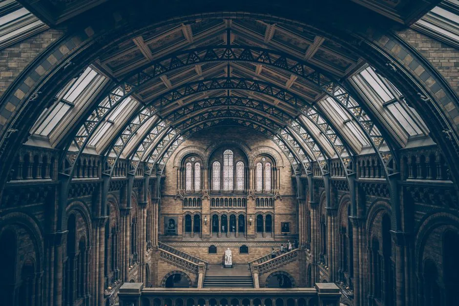 Great Court of the British Museum with its glass roof