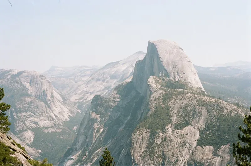 Yosemite Valley with Half Dome and granite cliffs