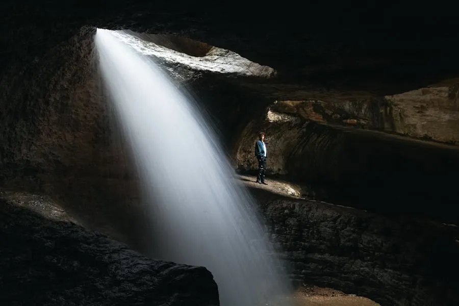 Kavac waterfall canyon