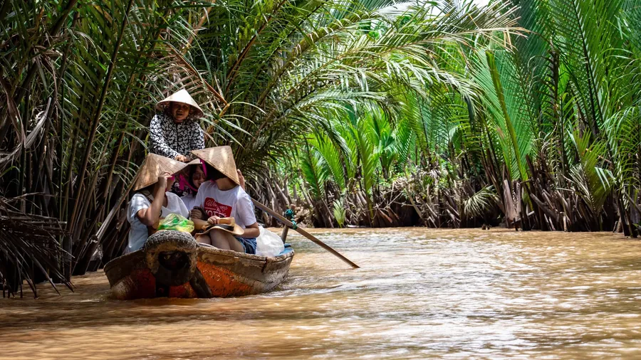 Mekong Delta floating market