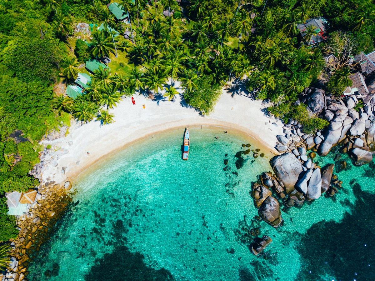 Remote Indonesian island landscape