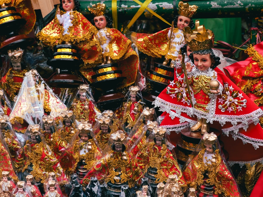 Colourful fiesta parade in a Philippine town